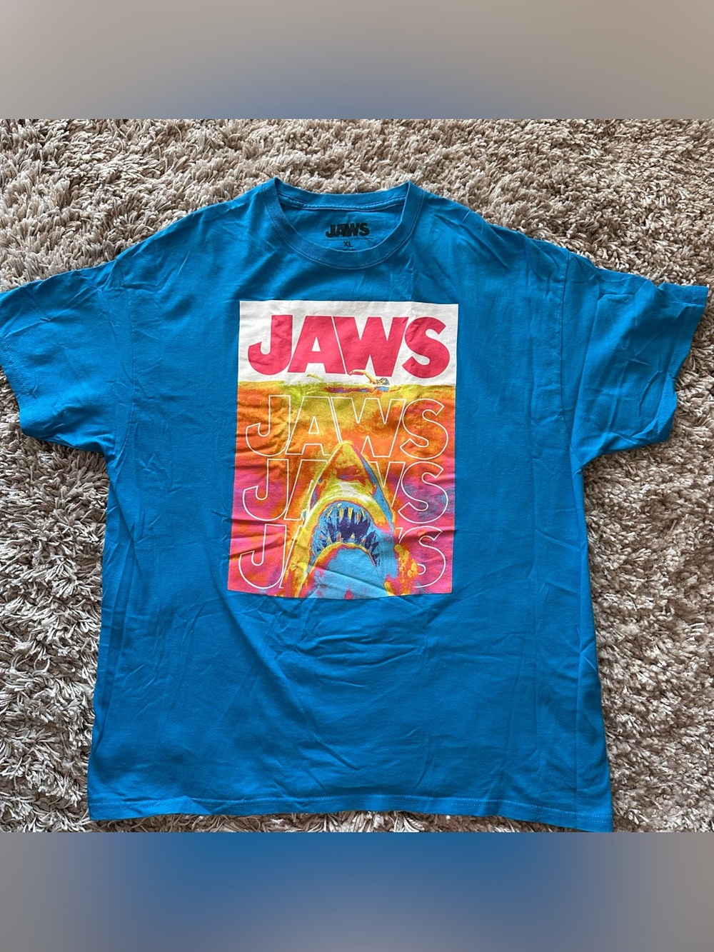 Vintage JAWS movie Graphic Tee XL like new
